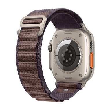 Apple Watch Ultra 2 GPS + Cellular, 49mm Titanyum Kasa ve Indigo Alpine Loop - Büyük Boy  MREW3TU/A
