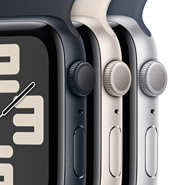 Apple Watch SE GPS + Cellular 40mm Gümüş Rengi Alüminyum Kasa ve Fırtına Mavisi Spor Kordon - M/L  MRGM3TU/A