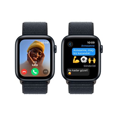 Apple Watch SE GPS + Cellular 44mm Gece Yarısı Alüminyum Kasa ve Gece Yarısı Spor Loop  MRHC3TU/A