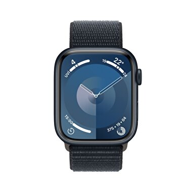 Apple Watch Series 9 GPS + Cellular 45mm Gece Yarısı Alüminyum Kasa ve Gece Yarısı Spor Loop - MRMF3TU/A MRMF3TU/A
