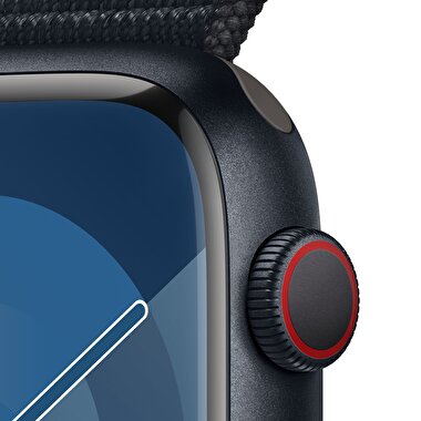 Apple Watch Series 9 GPS + Cellular 45mm Gece Yarısı Alüminyum Kasa ve Gece Yarısı Spor Loop - MRMF3TU/A MRMF3TU/A