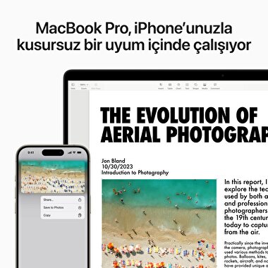 MacBook Pro 16 inc M3 Pro 12CPU 18GPU 36GB 512GB Uzay Siyahı  MRW23TU/A