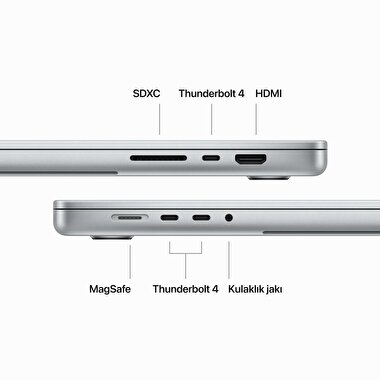 MacBook Pro 16 inc M3 Max 14CPU 30GPU 36GB 1TB Gümüş  MRW73TU/A