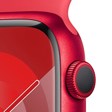 Apple Watch Series 9 GPS 45mm (PRODUCT)RED Alüminyum Kasa ve (PRODUCT)RED Spor Kordon - S/M  MRXJ3TU/A