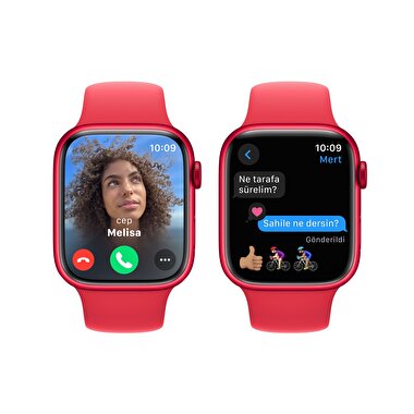 Apple Watch Series 9 GPS 45mm (PRODUCT)RED Alüminyum Kasa ve (PRODUCT)RED Spor Kordon - S/M  MRXJ3TU/A