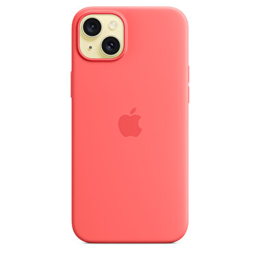 Apple iPhone 15 Plus için MagSafe özellikli Silikon Kılıf - Guava MT163ZM/A