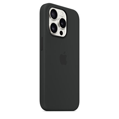 Apple iPhone 15 Pro için MagSafe özellikli Silikon Kılıf - Siyah MT1A3ZM/A