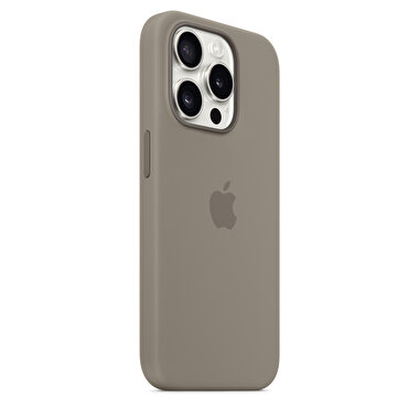 Apple iPhone 15 Pro için MagSafe özellikli Silikon Kılıf - Kil Rengi MT1E3ZM/A