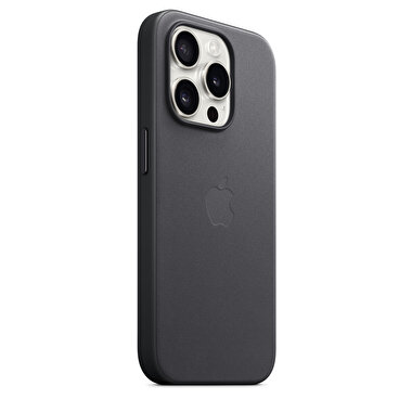 Apple iPhone 15 Pro için MagSafe özellikli Mikro Dokuma Kılıf - Siyah MT4H3ZM/A