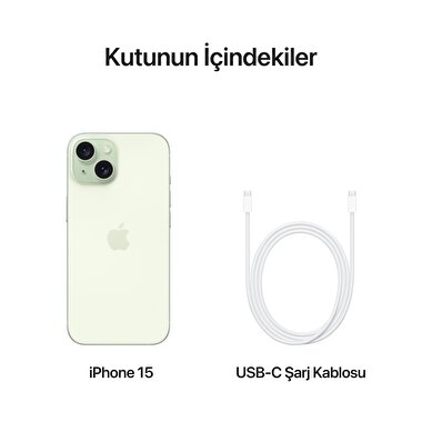 Apple iPhone 15 256GB Yeşil  MTPA3TU/A