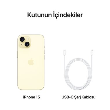 Apple iPhone 15 512GB Sarı  MTPF3TU/A