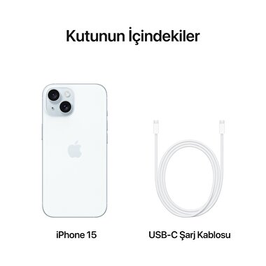 Apple iPhone 15 512GB Mavi  MTPG3TU/A