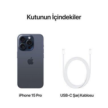 Apple iPhone 15 Pro 1TB Mavi Titanyum  MTVG3TU/A