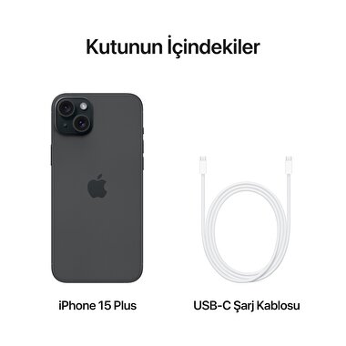 Apple iPhone 15 Plus 128GB Siyah  MU0Y3TU/A