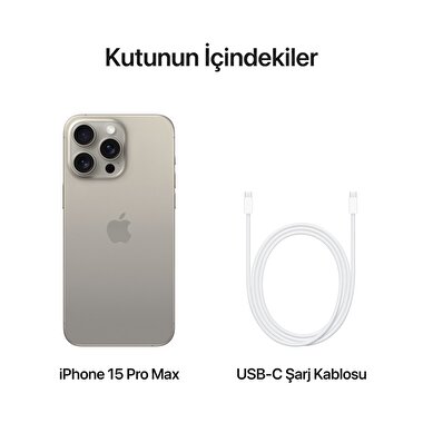 Apple iPhone 15 Pro Max 512GB Natürel Titanyum  MU7E3TU/A