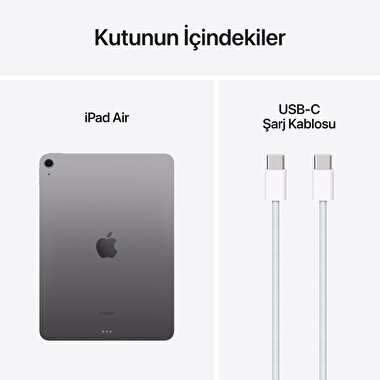 Apple 11 inç iPad Air M2 Wi-Fi 128GB Uzay Grisi  MUWC3TU/A
