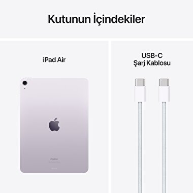 Apple 11 inç iPad Air M2 Wi-Fi 256GB Mor  MUWK3TU/A