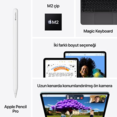 Apple 11 inç iPad Air M2 Wi-Fi 1TB Mavi  MUWR3TU/A