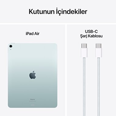 Apple 13 inç iPad Air M2 Wi-Fi 128GB Mavi  MV283TU/A