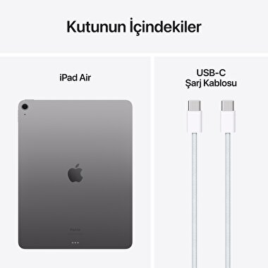 Apple 13 inç iPad Air M2 Wi-Fi 256GB Uzay Grisi  MV2D3TU/A