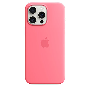 iPhone 15 Pro Max için MagSafe özellikli Silikon Kılıf - Pembe  MWNN3ZM/A