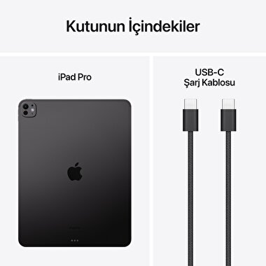 Apple 13 inç iPad Pro M4 WiFi 2TB Nano-texture Cam Uzay Siyahı  MWRH3TU/A