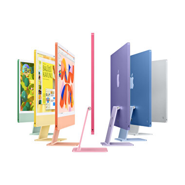 iMac 24 inç Retina 4.5K M4 çip 10 çekirdekli CPU ve 10 çekirdekli GPU 16GB 256GB SSD - Pembe MWV43TU/A