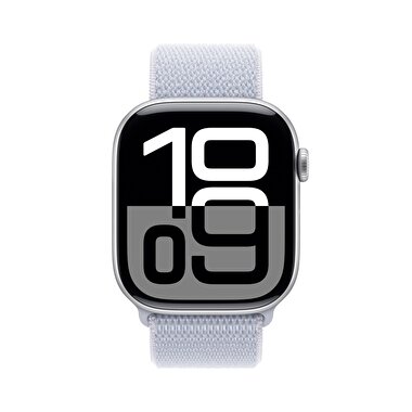 Apple Watch Series 10 GPS 42mm Gumu Rengi Aluminyum Kasa Bulut Mavisi Spor Loop Troy Estore