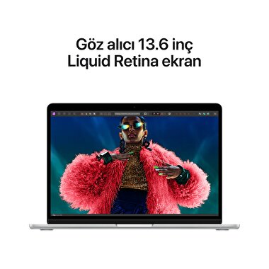 MacBook Air 15 inç M3 Çip 8CPU 10GPU 16GB Bellek 512GB SSD Gümüş MXD23TU/A