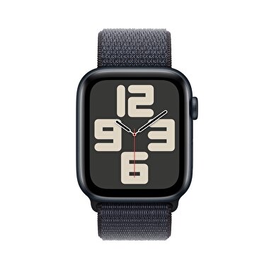 Apple Watch SE GPS 40mm Gece Yarısı Alüminyum Kasa  Mürekkep Moru Spor Loop  MXEA3TU/A