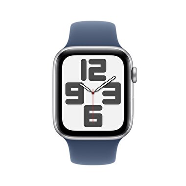 Apple Watch SE GPS 40mm Gümüş Rengi Alüminyum Kasa  Kot Rengi Spor Kordon - M/L  MXED3TU/A