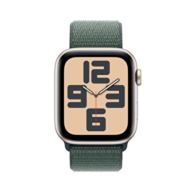 Apple Watch SE GPS 40mm Yıldız Işığı Alüminyum Kasa  Göl Yeşili Spor Loop  MXEH3TU/A
