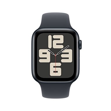 Apple Watch SE GPS 44mm Gece Yarısı Alüminyum Kasa  Gece Yarısı Spor Kordon - S/M  MXEJ3TU/A