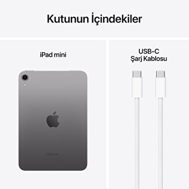Apple iPad Mini 128GB 8.3" Wi-Fi Uzay Grisi  MXN63TU/A