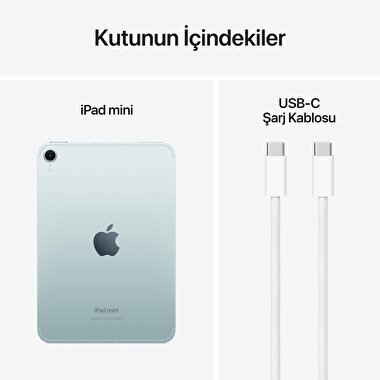 Apple iPad Mini 128GB 8.3" Wi-Fi + Cellular Mavi  MXPP3TU/A