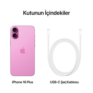 Apple iPhone 16 Plus 128GB Pembe  MXVW3TU/A