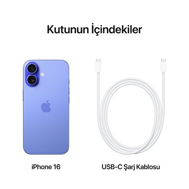 Apple iPhone 16 128GB Laciverttaş  MYEC3TU/A