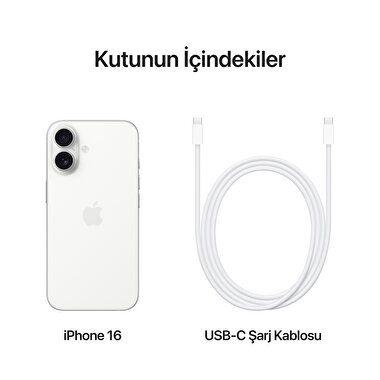 Apple iPhone 16 256GB Beyaz  MYEF3TU/A