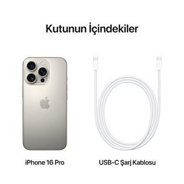 Apple iPhone 16 Pro 128GB Natürel Titanyum  MYNG3TU/A