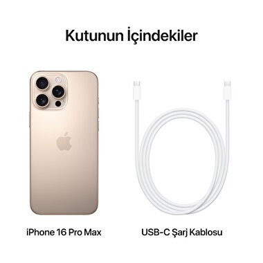 Apple iPhone 16 Pro Max 256GB Çöl Titanyum  MYWX3TU/A