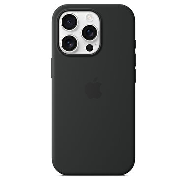 iPhone 16 Pro için MagSafe özellikli Silikon Kılıf - Siyah MYYJ3ZM/A