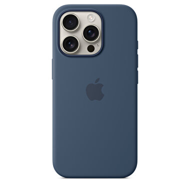 iPhone 16 Pro için MagSafe özellikli Silikon Kılıf - Kot Rengi MYYK3ZM/A