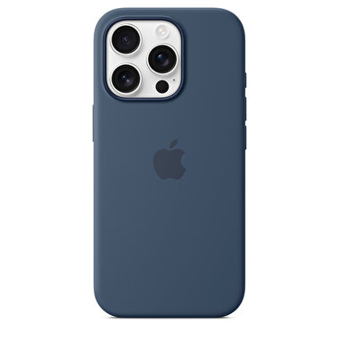iPhone 16 Pro için MagSafe özellikli Silikon Kılıf - Kot Rengi MYYK3ZM/A