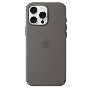 iPhone 16 Pro Max için MagSafe özellikli Silikon Kılıf - Taş Grisi MYYV3ZM/A