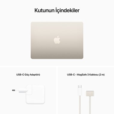 MacBook Air 13" M2 16C 8CPU 8GPU 16GB/ 256GB Yıldız Işığı Z15Y00102