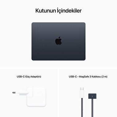 MacBook Air 13" M2 16C 8CPU 8GPU 16GB/ 512GB Gece Yarısı Z1600010A
