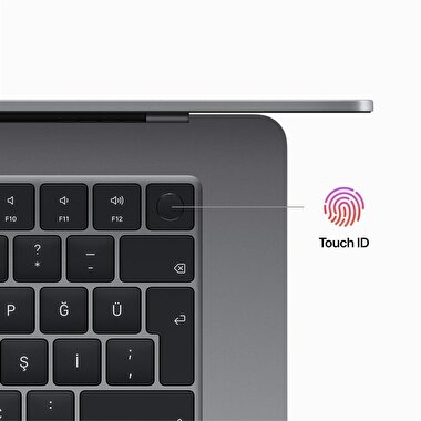 15 inç MacBook Air M2 - Uzay Grisi 8CPU 10GPU 512 SSD 16GB RAM Z18N000UY