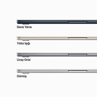 15 inç MacBook Air M2 - Uzay Grisi 8CPU 10GPU 512 SSD 16GB RAM Z18N000UY
