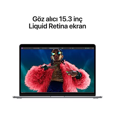 MacBook Air 15 inç M3 Çip 16C 8CPU 10GPU 16GB Bellek 1 TB SSD Uzay Grisi  Z1GD000SZ