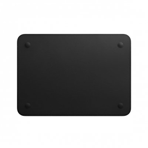 Apple 12 inç MacBook için Deri Zarf (Leather Sleeve) Kılıf  - Siyah
